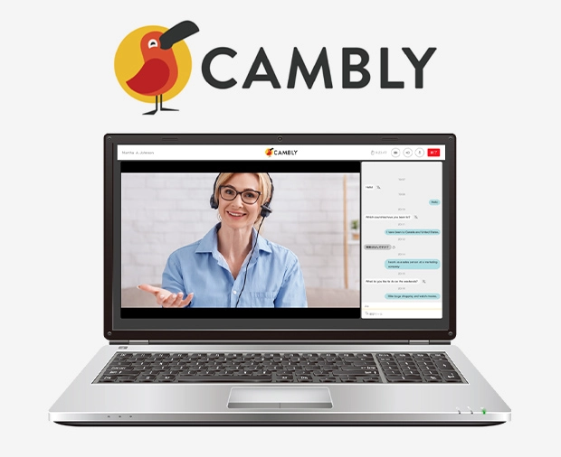 ライザップイングリッシュで採用されているCAMBLYオンライン英会話のイメージ画像