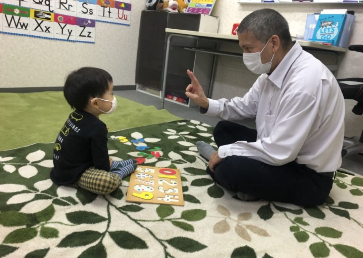 郡山校のこども英会話の風景