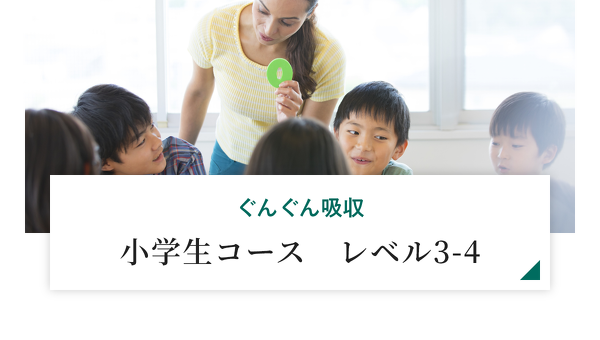 ぐんぐん吸収小学生コース　レベル3-4
