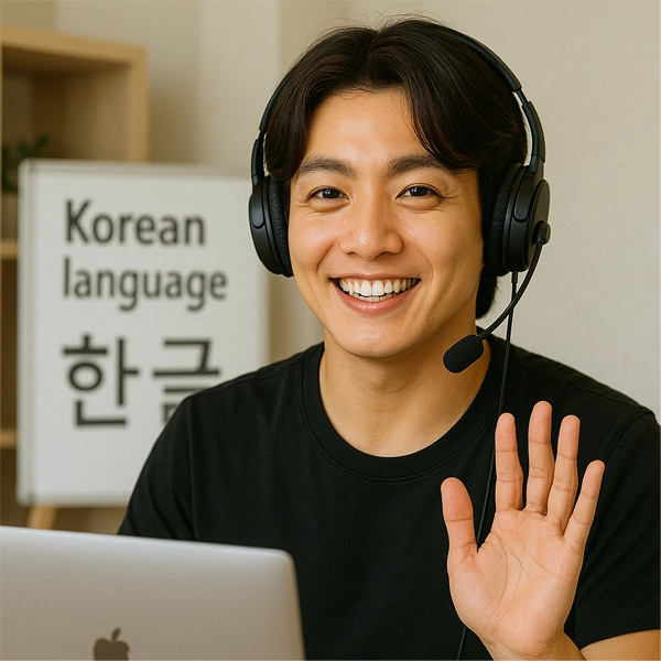 韓国語をオンラインで教える韓国人講師